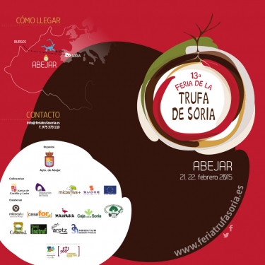Cartel de la 13 edición de la Feria de Trufa de Soria en Abejar