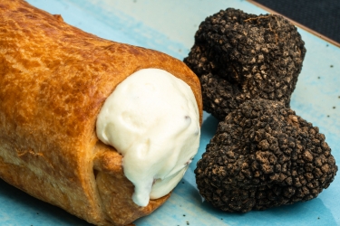 El Toro de Valdemaluque _ Cilindro de chocolate blanco trufado