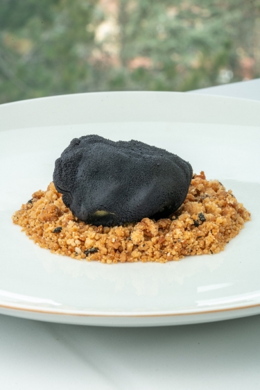 Trufa de boletus, queso, miel y Trufa de Soria