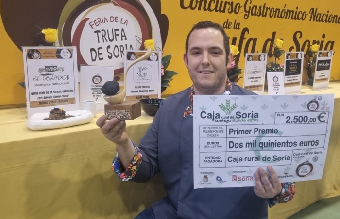 Luis Alberto Simón ganador del Concurso gastronómico de Abejar 2024